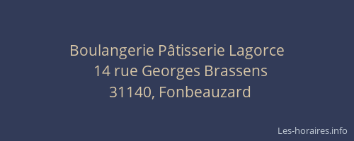 Boulangerie Pâtisserie Lagorce