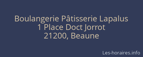 Boulangerie Pâtisserie Lapalus