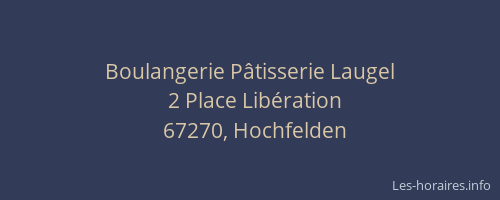 Boulangerie Pâtisserie Laugel