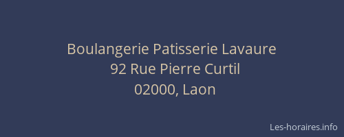 Boulangerie Patisserie Lavaure