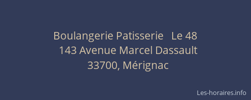 Boulangerie Patisserie   Le 48