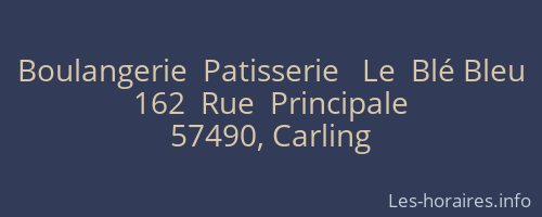Boulangerie  Patisserie   Le  Blé Bleu