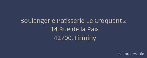 Boulangerie Patisserie Le Croquant 2