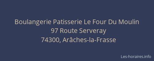 Boulangerie Patisserie Le Four Du Moulin
