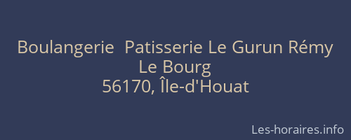 Boulangerie  Patisserie Le Gurun Rémy