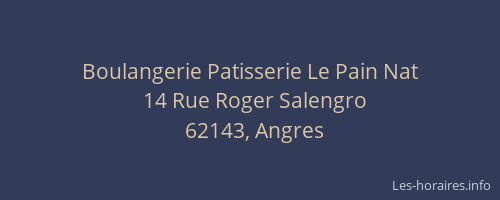 Boulangerie Patisserie Le Pain Nat