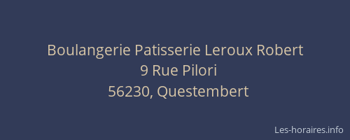 Boulangerie Patisserie Leroux Robert