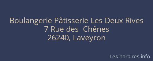 Boulangerie Pâtisserie Les Deux Rives