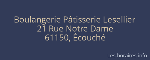 Boulangerie Pâtisserie Lesellier