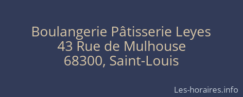 Boulangerie Pâtisserie Leyes