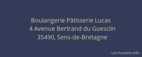 Boulangerie Pâtisserie Lucas