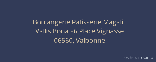 Boulangerie Pâtisserie Magali