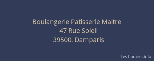 Boulangerie Patisserie Maitre
