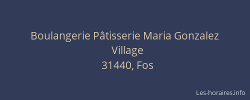 Boulangerie Pâtisserie Maria Gonzalez