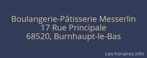 Boulangerie-Pâtisserie Messerlin