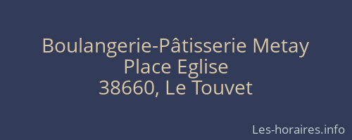 Boulangerie-Pâtisserie Metay