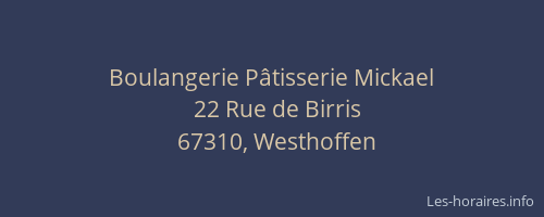 Boulangerie Pâtisserie Mickael