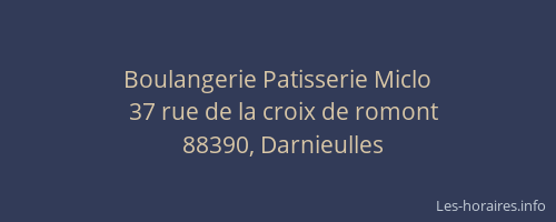Boulangerie Patisserie Miclo
