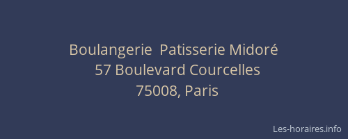 Boulangerie  Patisserie Midoré