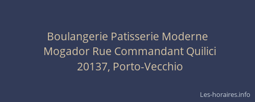 Boulangerie Patisserie Moderne