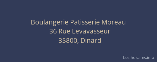 Boulangerie Patisserie Moreau