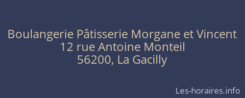Boulangerie Pâtisserie Morgane et Vincent