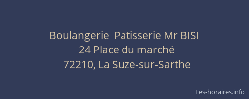 Boulangerie  Patisserie Mr BISI