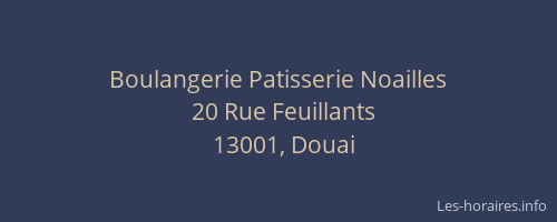 Boulangerie Patisserie Noailles
