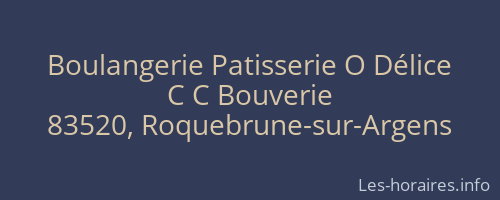 Boulangerie Patisserie O Délice
