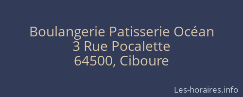 Boulangerie Patisserie Océan
