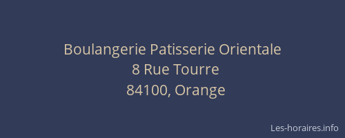 Boulangerie Patisserie Orientale