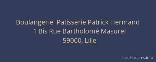 Boulangerie  Patisserie Patrick Hermand