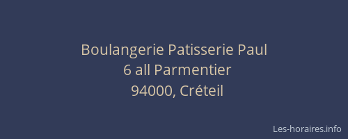 Boulangerie Patisserie Paul