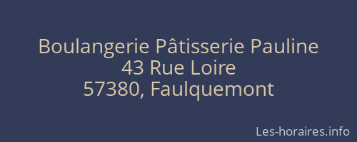 Boulangerie Pâtisserie Pauline