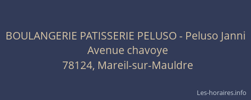 BOULANGERIE PATISSERIE PELUSO - Peluso Janni