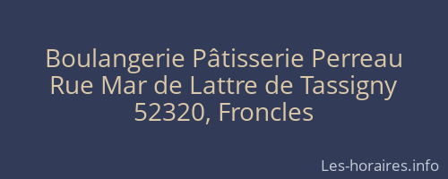 Boulangerie Pâtisserie Perreau