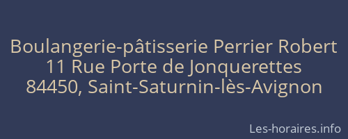 Boulangerie-pâtisserie Perrier Robert