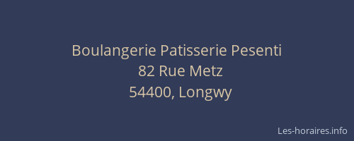 Boulangerie Patisserie Pesenti