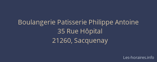 Boulangerie Patisserie Philippe Antoine