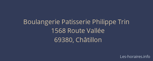 Boulangerie Patisserie Philippe Trin