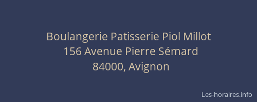Boulangerie Patisserie Piol Millot