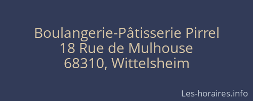 Boulangerie-Pâtisserie Pirrel
