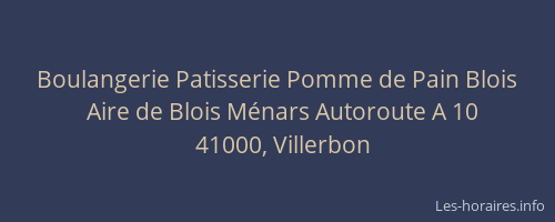 Boulangerie Patisserie Pomme de Pain Blois