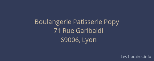 Boulangerie Patisserie Popy