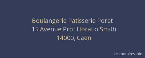 Boulangerie Patisserie Poret