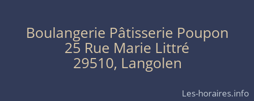 Boulangerie Pâtisserie Poupon