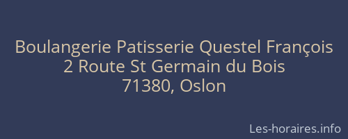 Boulangerie Patisserie Questel François