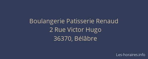 Boulangerie Patisserie Renaud