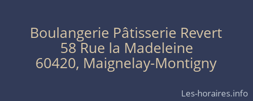 Boulangerie Pâtisserie Revert
