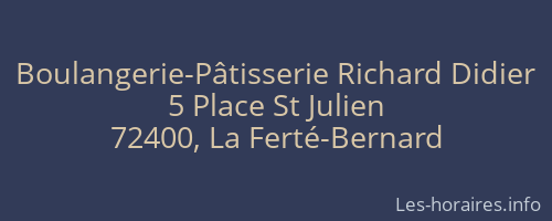 Boulangerie-Pâtisserie Richard Didier